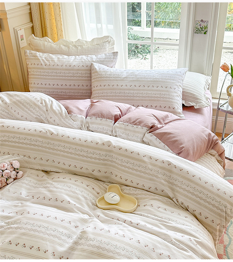暖西施 公主风床上四件套纯棉全棉100%小清新