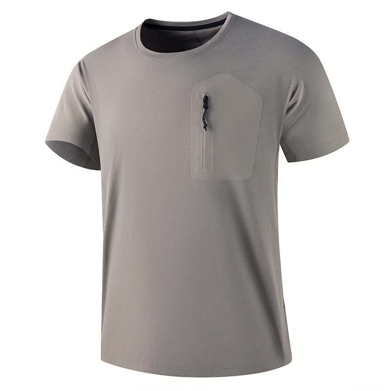 Quick dry sports silk T-shirt for gym