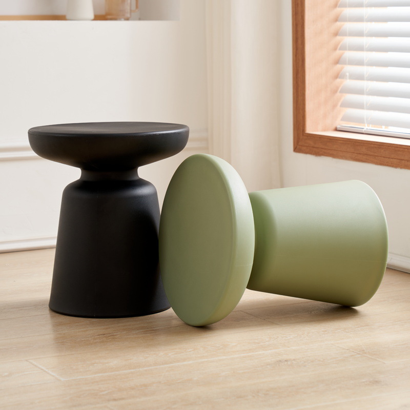 Sofá junto a la mesa de té de la sala de estar simple mesa redonda de cama moderna mesa de cabezal de cama de plástico esquina de mini mesas pequeñas