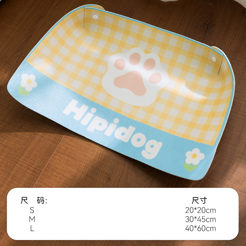 Nuevo tipo transfronterizo de alimentación tipo cubo, agua potable, comedor a prueba de fugas, cojín para mascotas, gatos, perros, artículos para el hogar