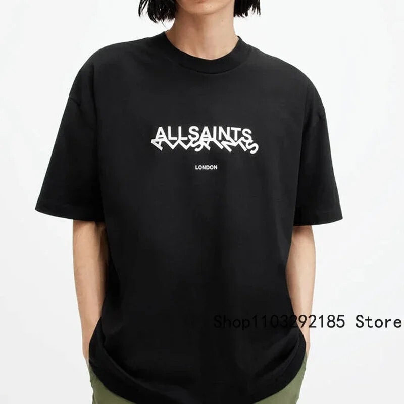 【Cross-Border European Size】Summer Fashion New All Saints Short Sleeve Tee S 【Cross-Border European Size】Summer Fashion New All Saints Short Sleeve Tee S