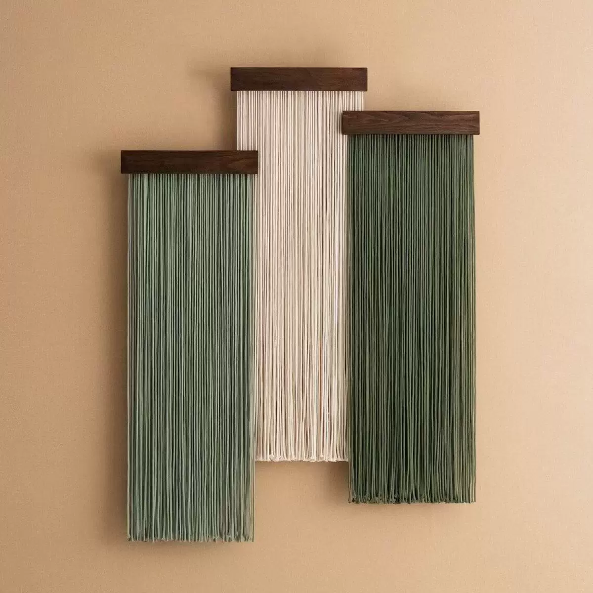 Скандинавский стиль ретро домашний настенный орнамент деревянная доска с бахромами настенная украшение хлопчатобумажная веревка ручной работы тканый гобелен для внешней торговли