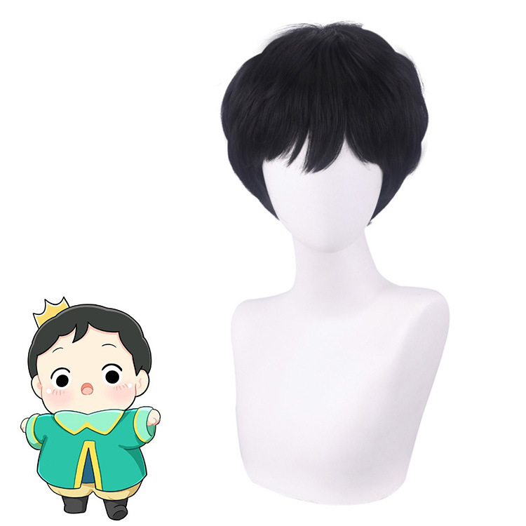 Lord Sunda King Rank Male Lord Prince Bojicos Wig Black Micro-curly Short Hair