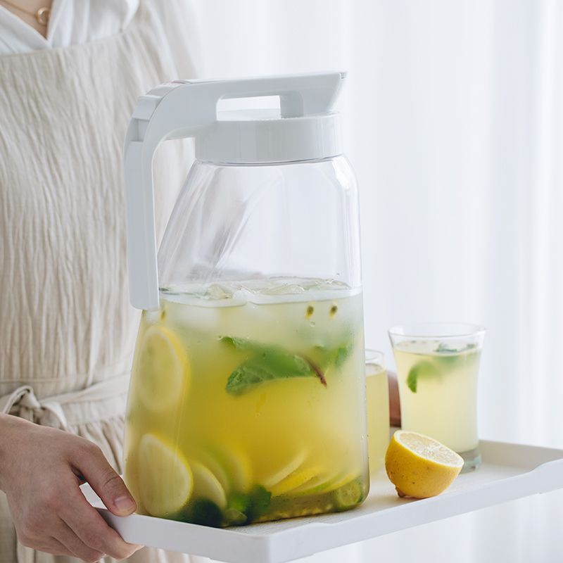 日本asvel冷水ポット家庭用大容量ジュース飲料バレル耐高温冷蔵庫密封泡茶冷水カップ|undefined