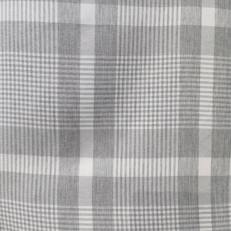 阳离子布料 135g100%布料涤纶梭织横条格子 双色纱阳离子面料厂家