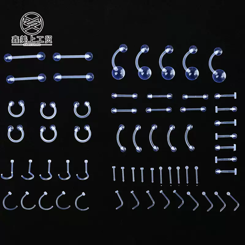 จิวเจาะร่างกายแบบใส จิวลิ้น จิวคิ้ว จิวหู อะคริลิกใส