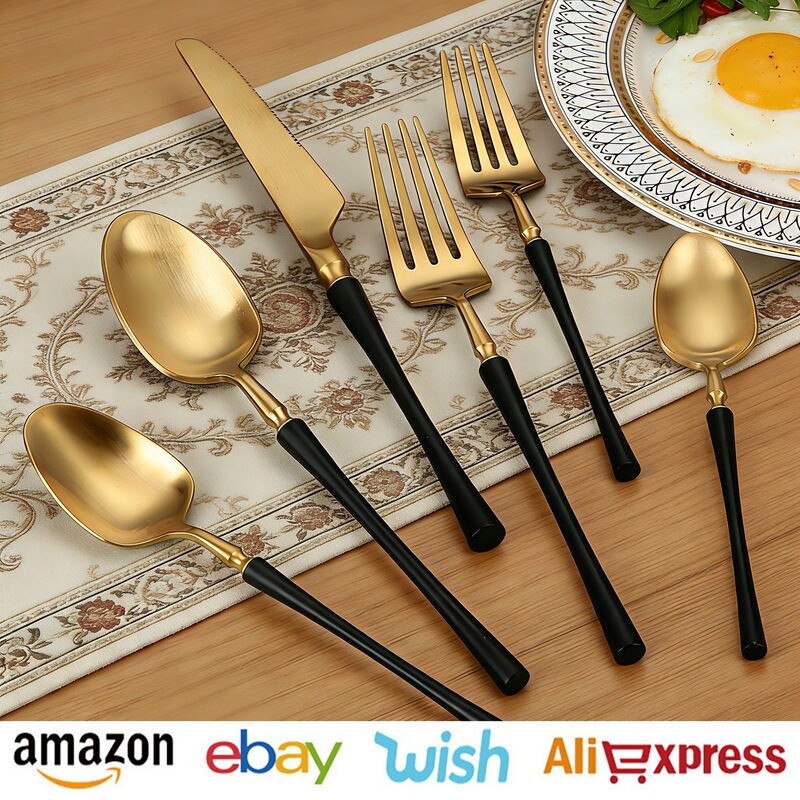 Cross-Border Amazon Slim Waist 304 Stainless Steel Western-Style Steak Knife and Fork Tableware High-End Western Restaurant Creative Knife and Fork Set Cross-Border Amazon Slim Waist 304 Stainless Steel Western-Style Steak Knife and Fork Tableware High-End Western Restaurant Creative Knife and Fork Set