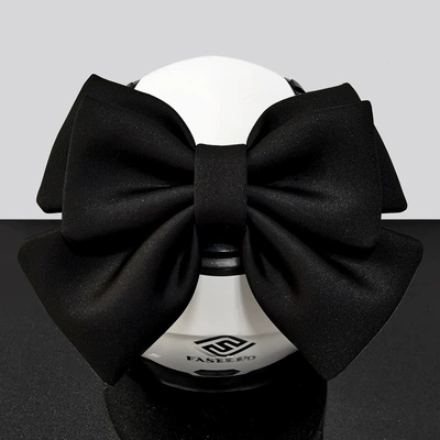 Motosiklet dəbilqələri Motorcycle, Dream Sister, Motorcycle - one-size-fits-all-pure-black-double-layer-luxury-bow-velcro