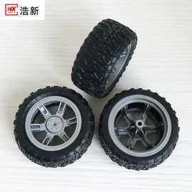 塑胶轮胎玩具真空轮60mm特技车攀爬车遥控车轮胎配件长期大量供应