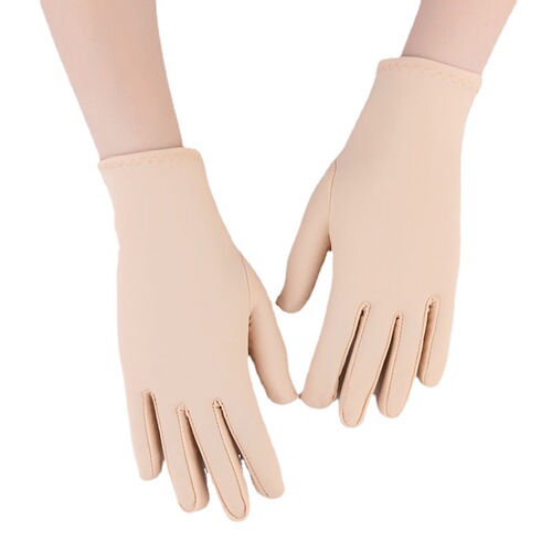 Sunscreen gloves, thin summer gloves, high elasticity spandex, unisex white, etiquette dance driving white gloves, cycling