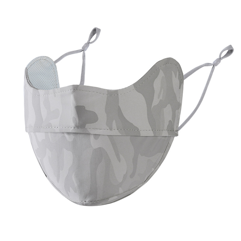 Máscara solar camuflado anti-corrosión verano anti-UV helado sensación fría al aire libre ciclismo protector de la cara protector de la esquina de los ojos máscara