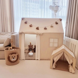 Korean Kidsren's Room Game House Indoor Tent Boys and Girls Sleep in Separate Beds Artifact Baby Ins Style Toy Castle