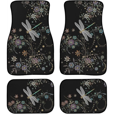 Avtomobil döşəmə paspasları, Style Floral Butterfly Easy-To-Clean - car-floor-mat-12-33444468cm-two-pairs-four-pieces-in-total