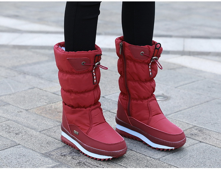 Kid's Women's Casual Solid Color Round Toe Snow Boots display picture 11