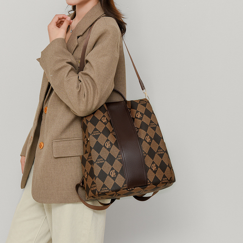 Mochila de mujer de nuevo estilo, moda casual, gran capacidad, multifunción, mochila de viaje, bolso de moda para mujer