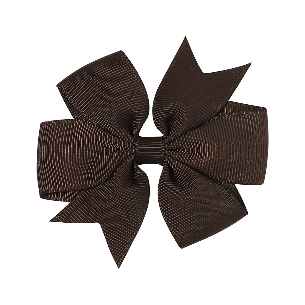 Transfronterizos Europa y América Amazon hecha a mano burbuja de flores para niños cola de golondrina en V ribbed cinta arco clip para el pelo image 9