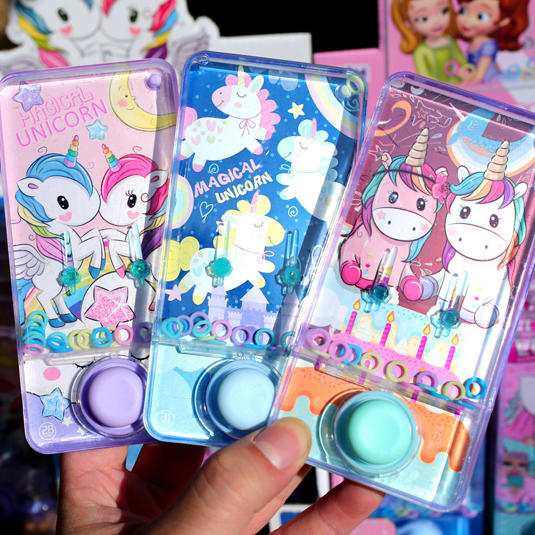 Cartoon transparent ring water machine mobile phone modeling water machine kindergarten gift school surrounding primary school student prize