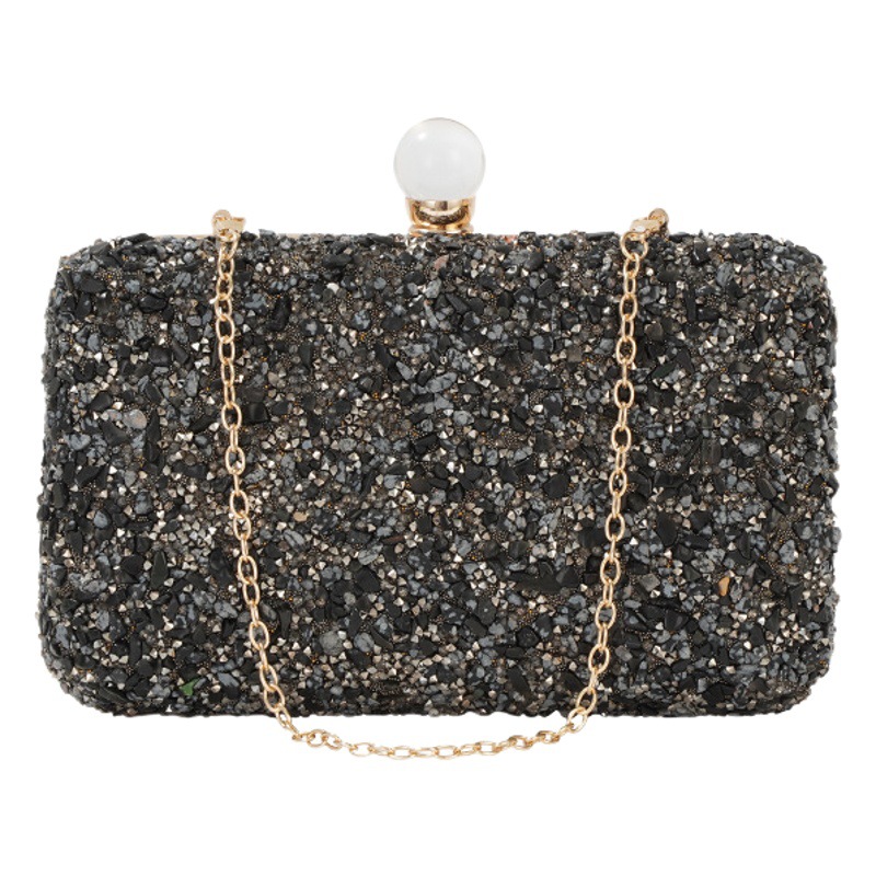 Nueva bolsa de banquete de noche de diamantes de imitación moda europea y americana bolso de vestir incrustado en diamantes bolsa cheongsam Socialite bolsa retro comercio electrónico transfronterizo