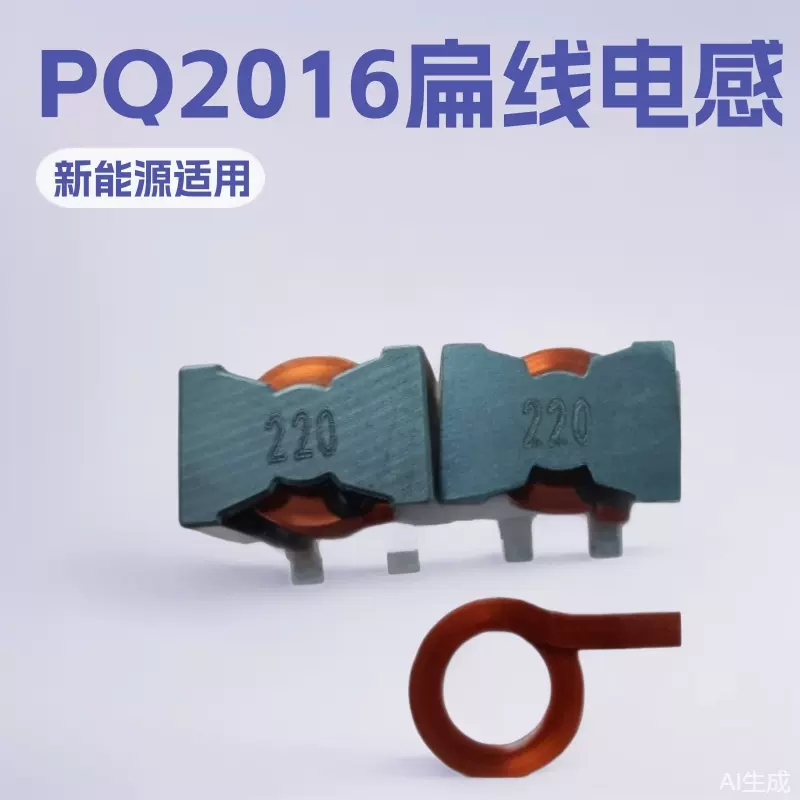 扁平线PQ新能源电流储能电感PQ2016扁线变压器滤波电感线圈全系列