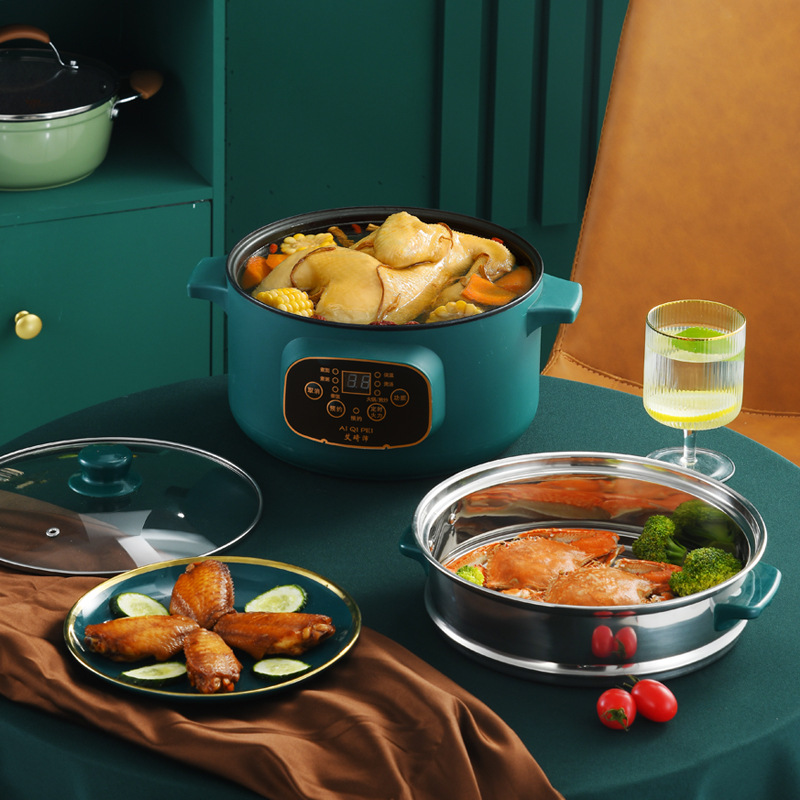 Multi-functional integrated electric cooker household cooking easy-to-operate electric cooker large capacity top steaming and bottom cooking electric cooker