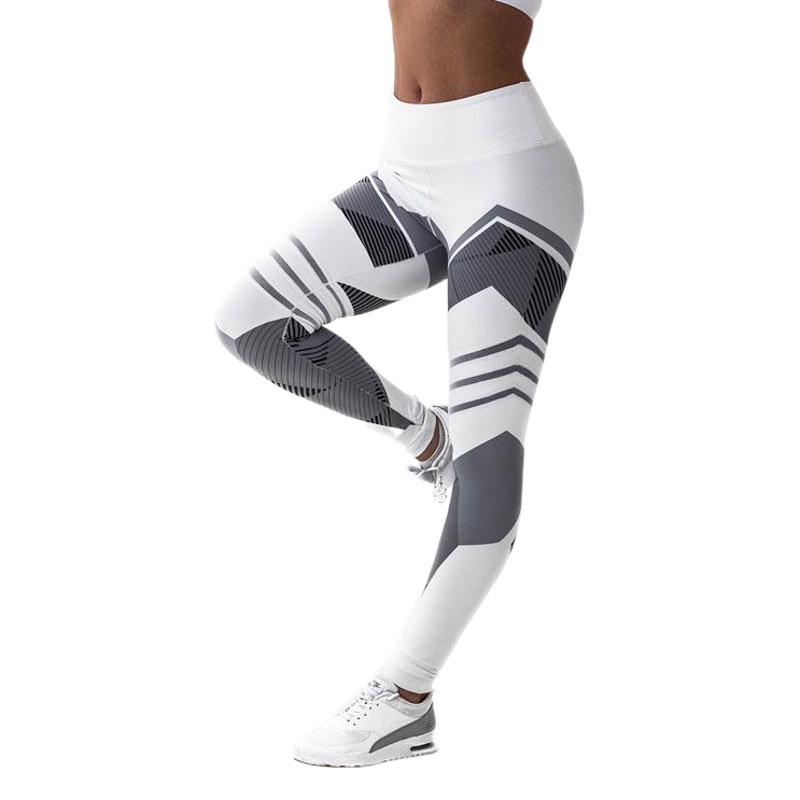 Transfronterizo caliente nuevo comercio exterior Yiwu flor pantalones de impresión digital yoga polainas cadera de elevación de cintura alta polainas de Europa y América