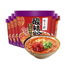 李子柒薯你弹酸辣粉142g*3桶装大份量螺蛳线米夜宵速食柳州特产