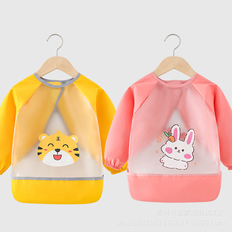 Baby eating bib waterproof anti-dirty coverall children's kindergarten bib apron anti-dressing baby food supplement protective clothing Baby eating bib waterproof anti-dirty coverall children's kindergarten bib apron anti-dressing baby food supplement protective clothing