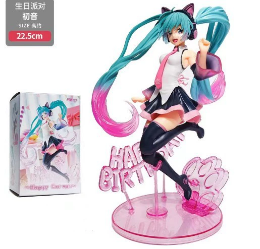 Фигурка Hatsune Miku, ПВХ, ~23 см — варианты Sakura и Cinderella в коробке
