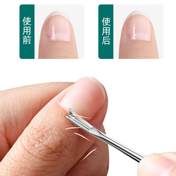 Uñas barbadas cortadoras de uñas Nail Forceps Tool Set de acero inoxidable cuero muerto cortador de uñas alemán doble cabeza
