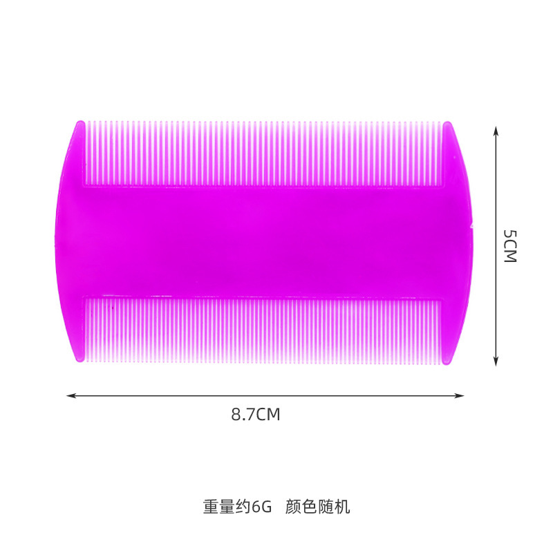 Peines de mascotas de plástico de doble cara peines de mascotas de sellado peines de salto para gatos y perros productos de limpieza