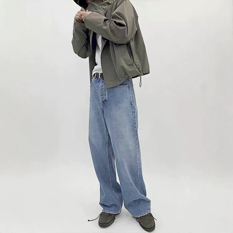 Rdt Men's Clothing | Vujade 009 Steve Washed Distressed Ice Blue Baggy Jeans Rdt Men's Clothing | Vujade 009 Steve Washed Distressed Ice Blue Baggy Jeans
