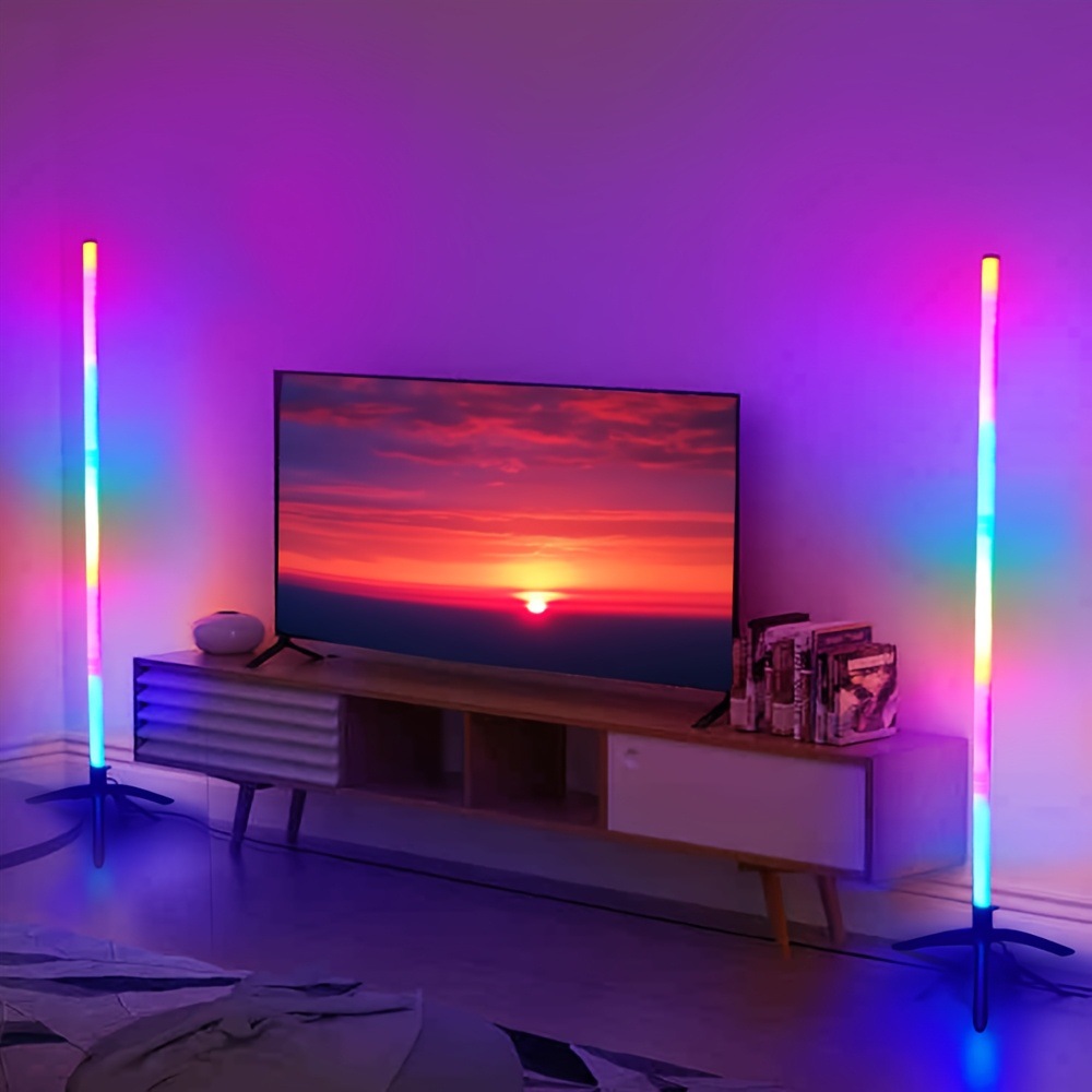 rgb Warm White led Corner Floor Lamp Multi Color Changing|ms