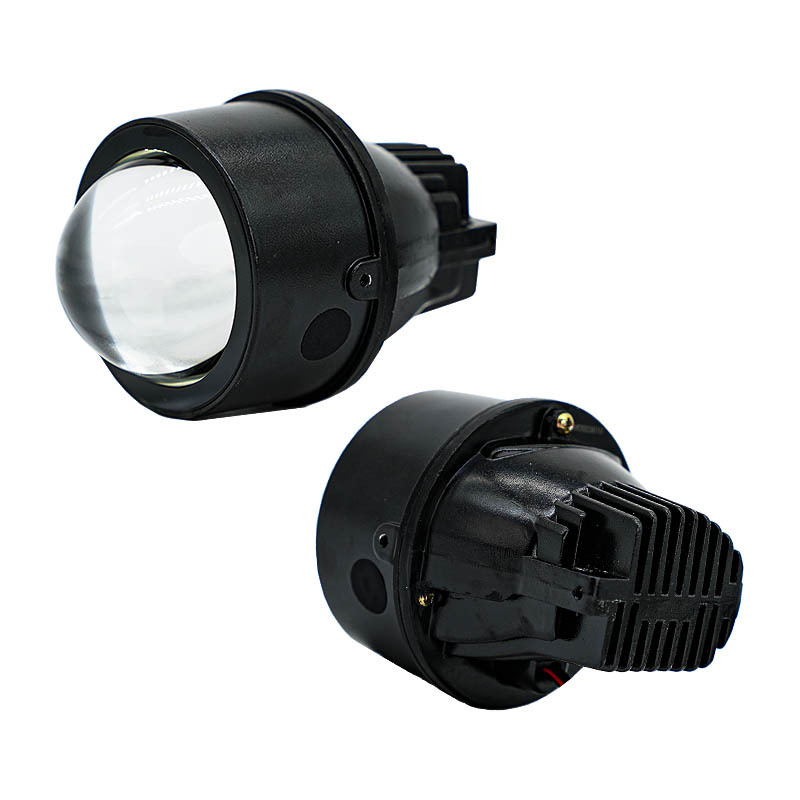 Lámparas de niebla LED de automóviles lentes de doble luz de 3 pulgadas anillo negro adecuado para Honda Toyota Nissan conversión general