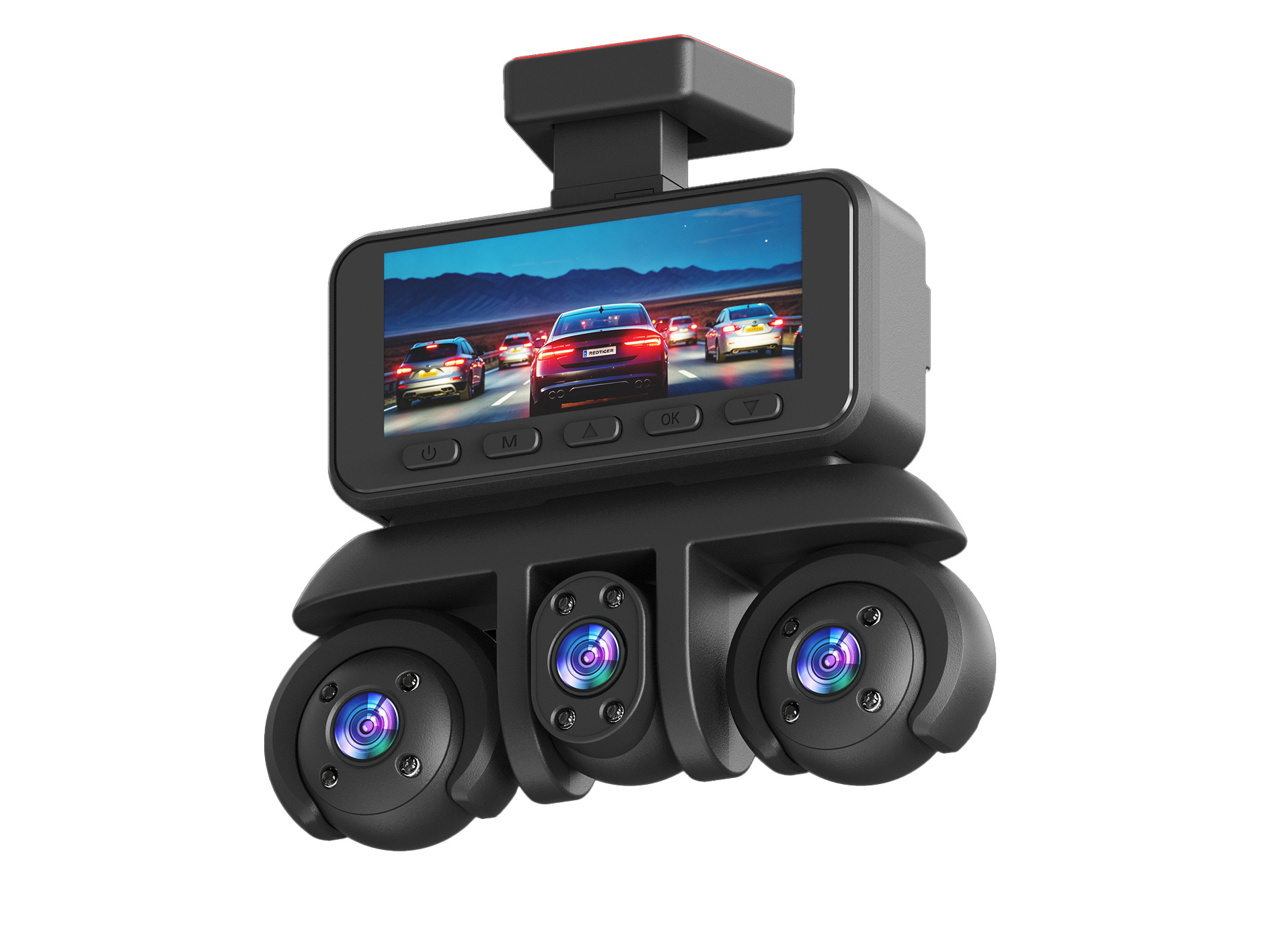 W18-5 Lens Dashcam 3.16-inch 1080P Five-Channel Camera Manufacturer's Best-Selling Product for Foreign Trade and E-commerce on Amazon