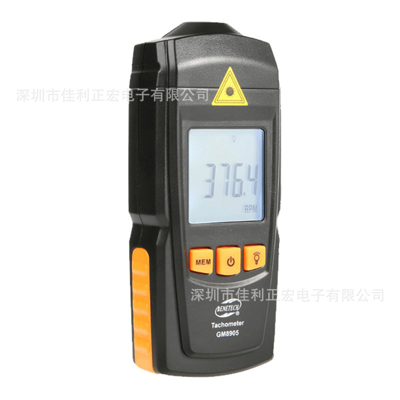 标智GM8905激光转速表光电转速表发动机数字测速送反光纸