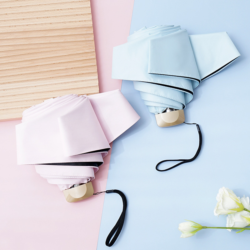 Paraguas de sol paraguas a prueba de UV para mujer logotipo personalizado paraguas publicitario upf50 + plano 50% bolsillo plegable pequeño paraguas de sol