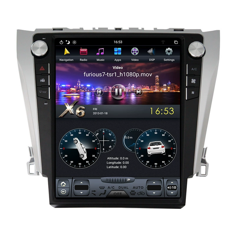 Подходит к Toyota Camry 06-11 замена вертикального экрана Android большой экран центральная консоль навигация всё-в-одном