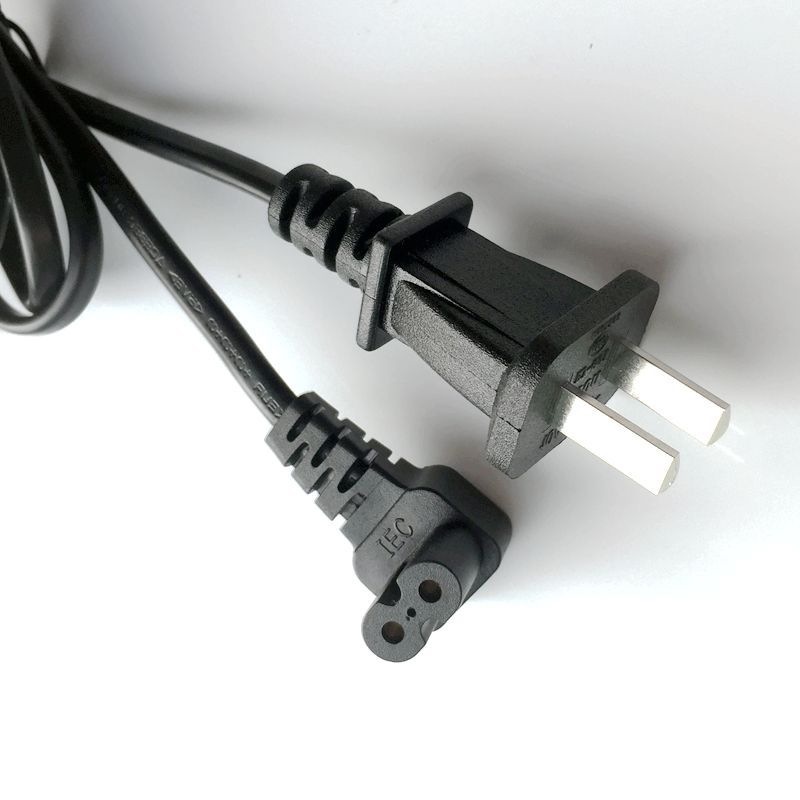 3C国标二插两孔品字尾C17电源线 53RVV300/500V医疗呼吸机插头线