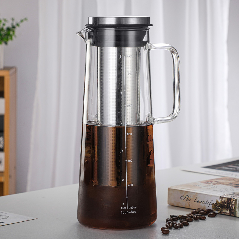 Hand Coffee Pot Cold Extract Pot Sharing Pot Coffee Brewing Utensil Filter Tea Maker Drip Pot with Scale Hand Coffee Pot Cold Extract Pot Sharing Pot Coffee Brewing Utensil Filter Tea Maker Drip Pot with Scale