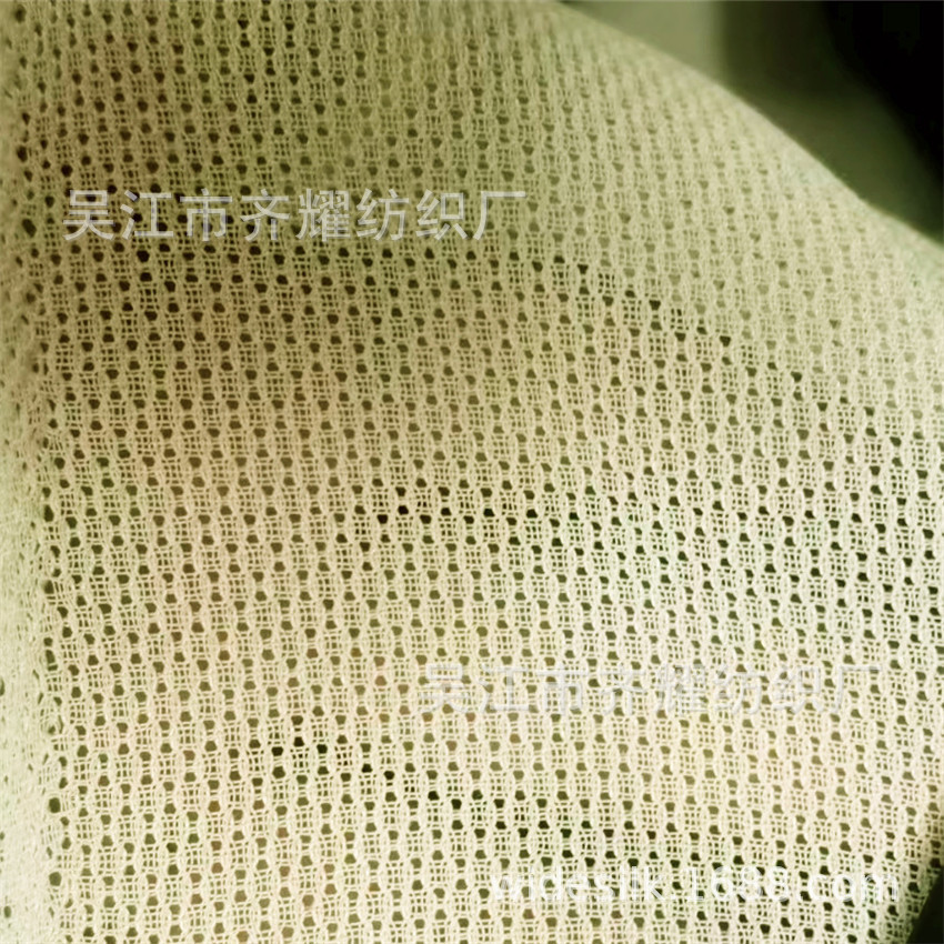 夏季女装绞综漏空衬衫连衣裙面料乱麻提花菠萝格水波纹网纹绞综布