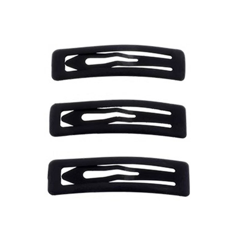 Pinza de pelo grande negro accesorios para el cabello horquilla de gama alta simple de las mujeres frente lado del cabello roto flequillo clip horquilla tocado