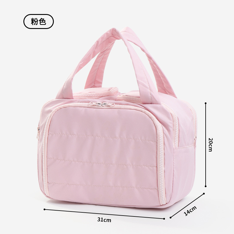 化粧品バッグ 大容量 女性用 新型 高級 旅行用 ポータブル 分割収納バッグ 厚手 防水バッグ|undefined