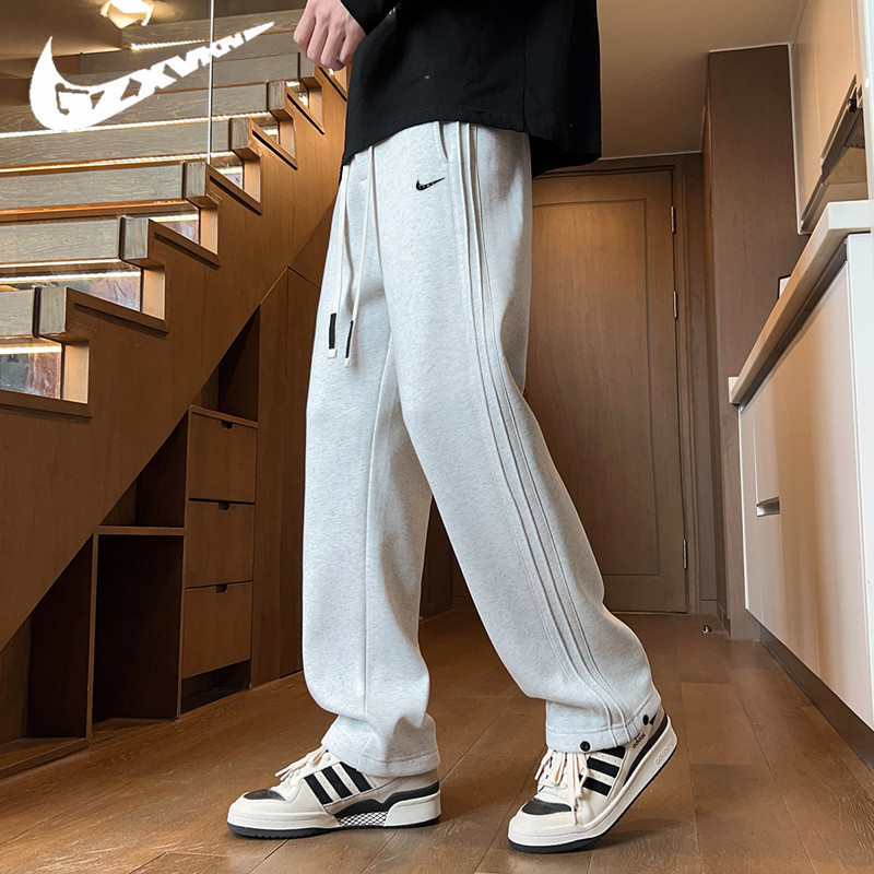 Men's Sweatpants Autumn New Versatile Trendy Brand Sports Drape Straight Pants American Style Loose High Street Casual Long Pants Men's Fashion Men's Sweatpants Autumn New Versatile Trendy Brand Sports Drape Straight Pants American Style Loose High Street Casual Long Pants Men's Fashion