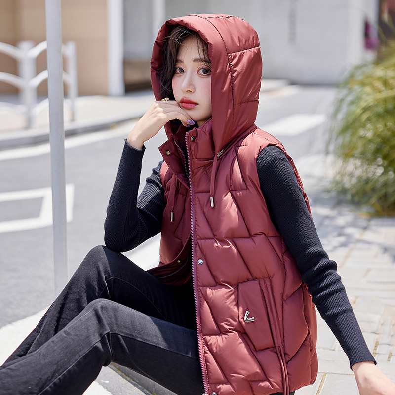 Gran chaleco de caballo para mujeres otoño-invierno 2025 nuevo chaleco de hombro pequeño chaleco de estilo coreano corto chaqueta de caballo para mujeres image 8