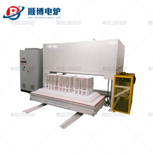 升降式台車爐/推拉式脫脂爐廠家非標定/制 帶軌道配電櫃觀察孔