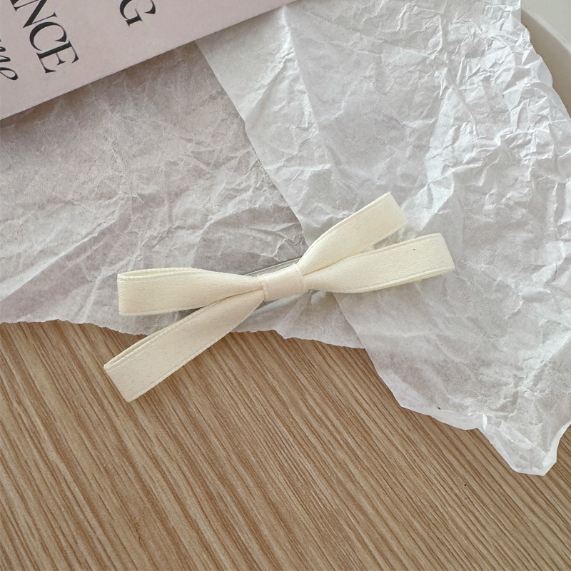 Белая заколка для волос с бантиком, 105м