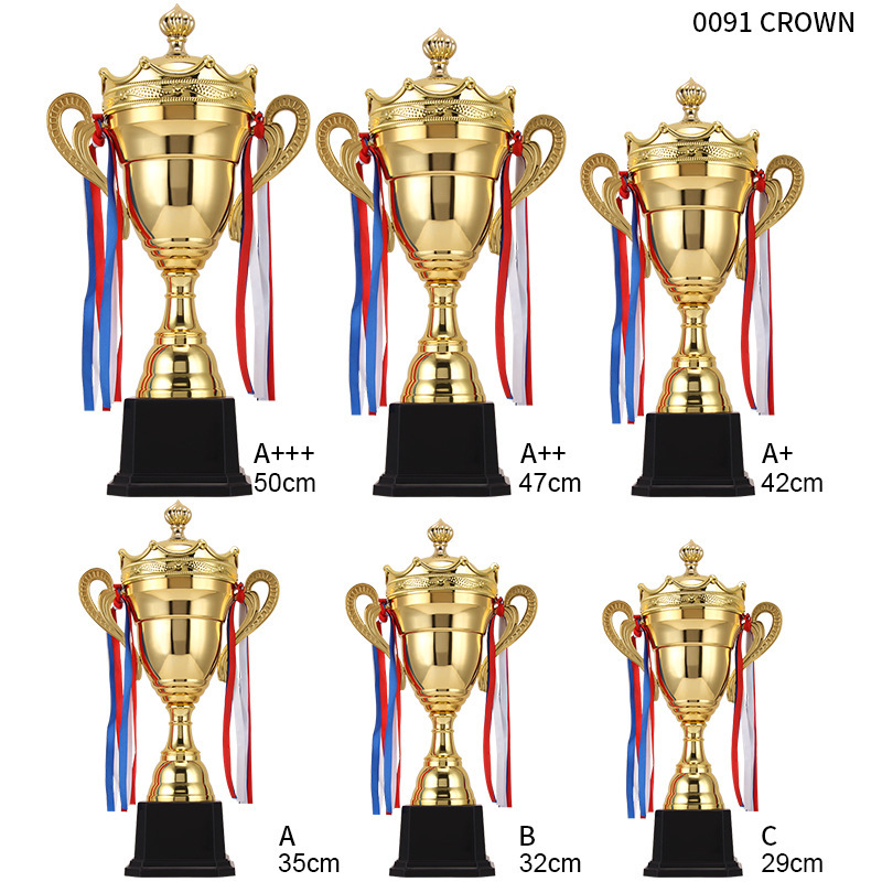 Trofeo metálico de recuerdo para eventos de celebración universales, premio para reuniones anuales, trofeo empresarial, trofeo de cinco estrellas