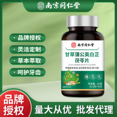 南京同仁堂甘草蒲公英白芷茯苓片牙齿健康口腔呵护批发一件代发