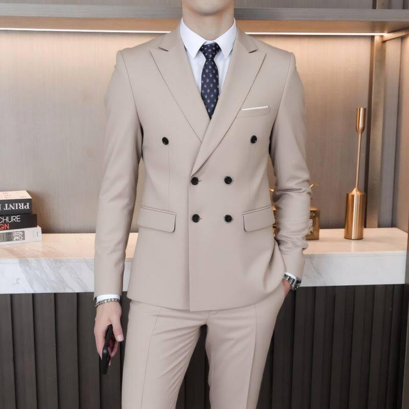 Abito uomo slim fit elegante business due pezzi matrimonio_voghion.com
