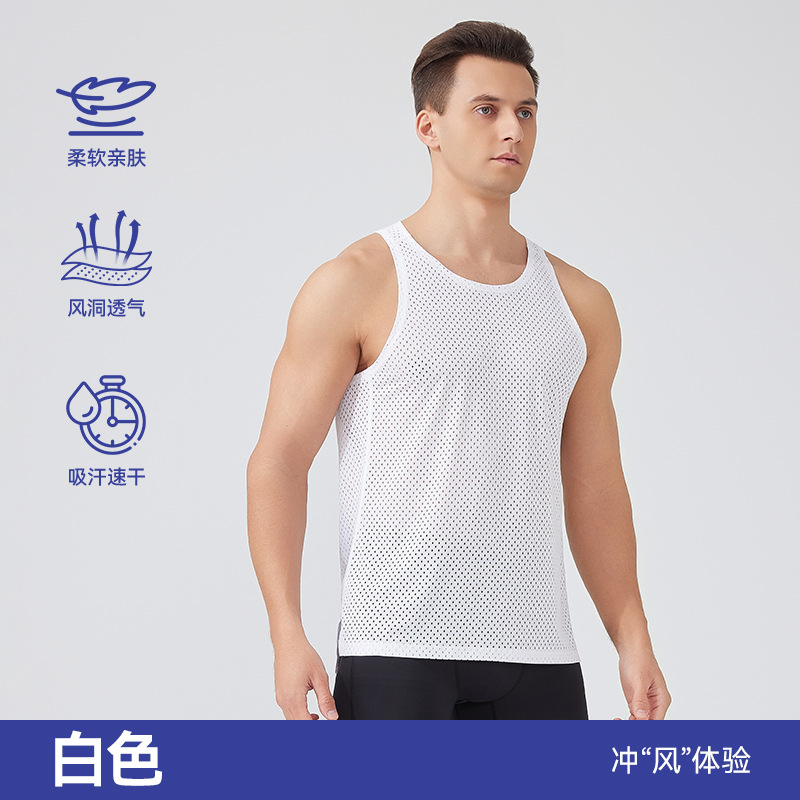 Chaleco seco para correr entrenamiento de atletismo masculino túnel de viento transpirable blusa sin mangas maratón al aire libre chaleco de verano image 10